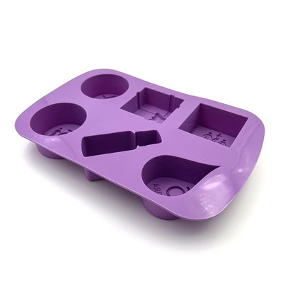 Moules faits sur commande non toxiques réutilisables de savon, moules insipides de silicone pour la fabrication de savon