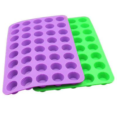 Moule à gâteau en silicone réutilisable résistant à la chaleur 40 cavités antiadhésives