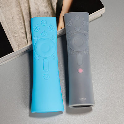 Couleur rouge claire bleue de TV de silicone glissement à distance antipoussière de couverture d'anti