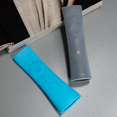 Couleur rouge claire bleue de TV de silicone glissement à distance antipoussière de couverture d'anti