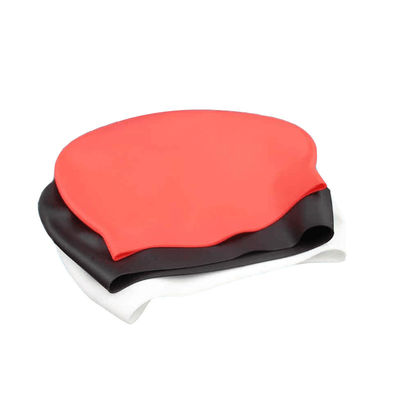Bonnet de bain imperméable d'approvisionnements en caoutchouc de silicone doucement multicolore