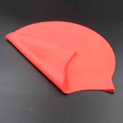 Bonnet de bain imperméable d'approvisionnements en caoutchouc de silicone doucement multicolore