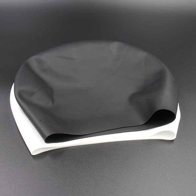 Bonnet de bain imperméable d'approvisionnements en caoutchouc de silicone doucement multicolore