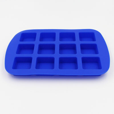 Plateaux flexibles bleus durables de glaçon, moule personnalisé insipide de glaçon de silicone