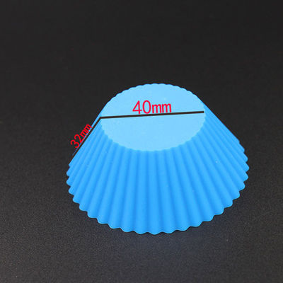 Moule pratique non toxique de petit gâteau de silicone, caisses de cuisson micro-ondables de silicone