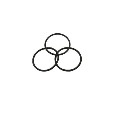 Bandes élastiques de silicone d'approvisionnements durables réutilisables en caoutchouc pour la couleur noire de cheveux