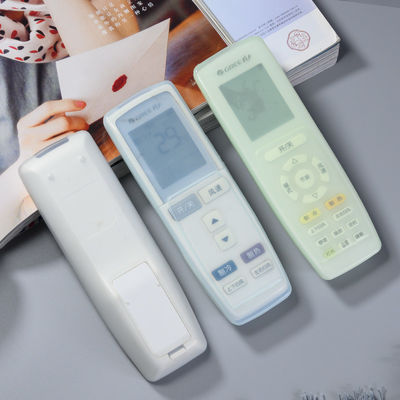 Dispositif de couverture de silicone vert Lueur-Dans-Le-foncé fait sur commande/douille/caisse pour le climatiseur à télécommande