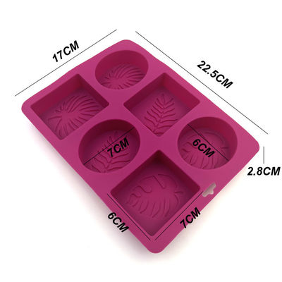 Moule à savon en silicone pratique non toxique résistant à la chaleur 22.5x17x2.8cm