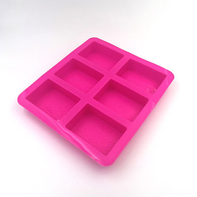 Moule inoffensif portatif de savon de rectangle, plateaux de moulage de savon universel