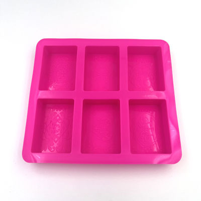 Moule inoffensif portatif de savon de rectangle, plateaux de moulage de savon universel