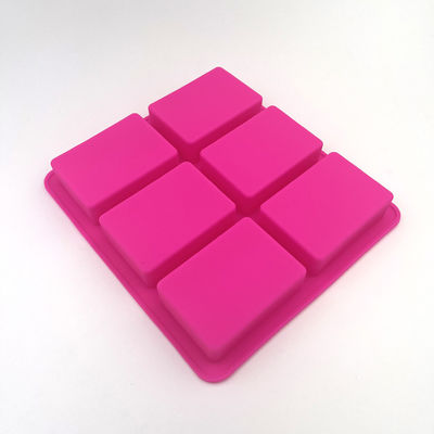 Moule inoffensif portatif de savon de rectangle, plateaux de moulage de savon universel