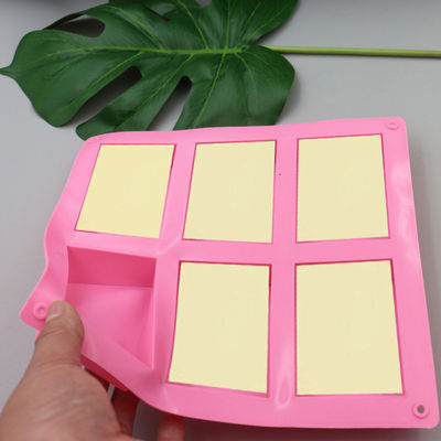 Moule à savon en silicone rectangulaire résistant à la chaleur anti-adhésif inodore fait maison