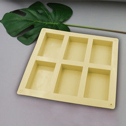 Moule à savon en silicone rectangulaire résistant à la chaleur anti-adhésif inodore fait maison