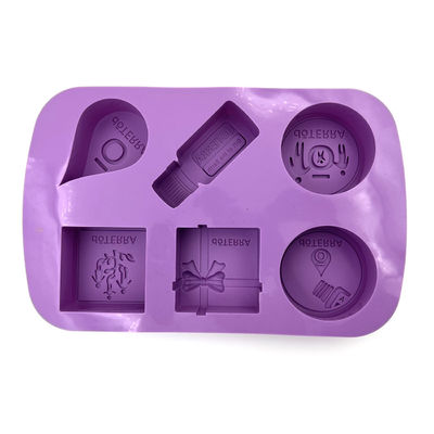 Moules faits sur commande non toxiques réutilisables de savon, moules insipides de silicone pour la fabrication de savon