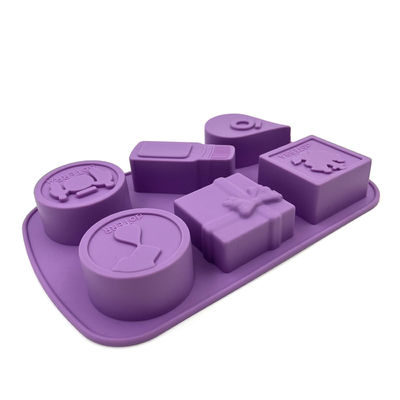 Moules faits sur commande non toxiques réutilisables de savon, moules insipides de silicone pour la fabrication de savon