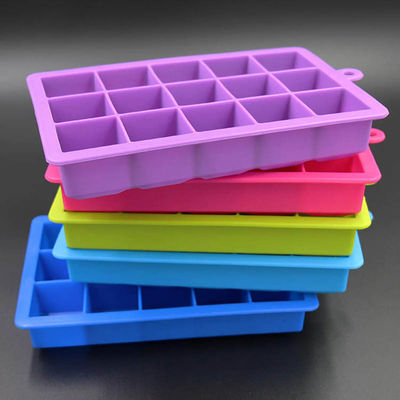 Bac à glace inodore flexible de silicone, moule libre de glaçon de whiskey de BPA