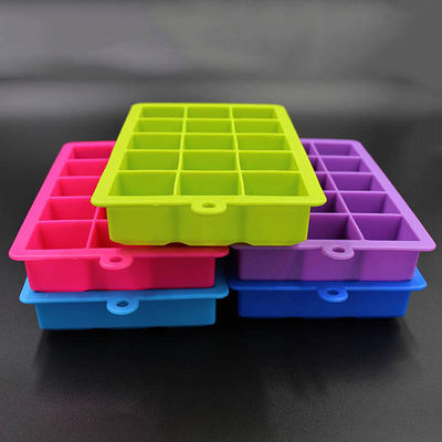 Bac à glace inodore flexible de silicone, moule libre de glaçon de whiskey de BPA