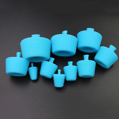 Biens universels réutilisables de bouchon de bouteille de silicone scellé par bleu