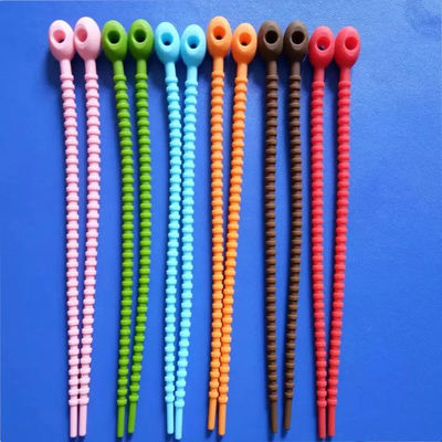 Serres-câble insipides d'approvisionnements en caoutchouc de silicone de Multiscene pour lier réutilisable