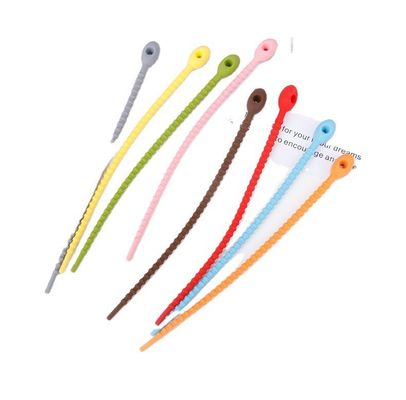 Serres-câble insipides d'approvisionnements en caoutchouc de silicone de Multiscene pour lier réutilisable