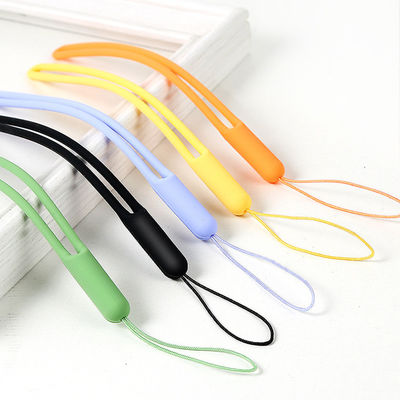 Courroie lavable portative de téléphone de silicone, longe de téléphone portable de silicone de la longueur 19cm