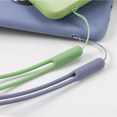 Courroie lavable portative de téléphone de silicone, longe de téléphone portable de silicone de la longueur 19cm