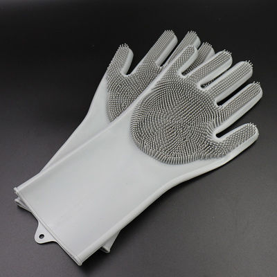 Gants multicolores de vaisselle de silicone de cuisine, gants écologiques de main de silicone