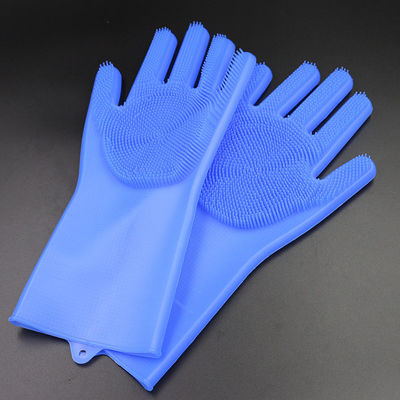 Gants multicolores de vaisselle de silicone de cuisine, gants écologiques de main de silicone