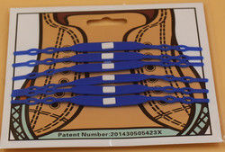 RoHS Unisex Silicone Rubber Supplies Shoe Lace Elastic Pratique