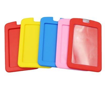 Porte-carte d'identité en silicone durable multicolore imperméable à l'eau