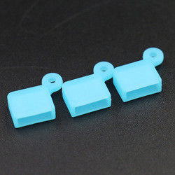 Couverture de port USB d'Oilproof de silicone inodore, chapeau portatif de silicone d'USB