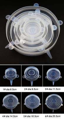 Couvertures protectrices réutilisables de silicone de bout droit inodores pour la nourriture