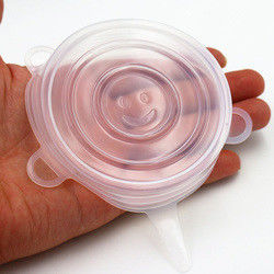 Couvertures protectrices réutilisables de silicone de bout droit inodores pour la nourriture