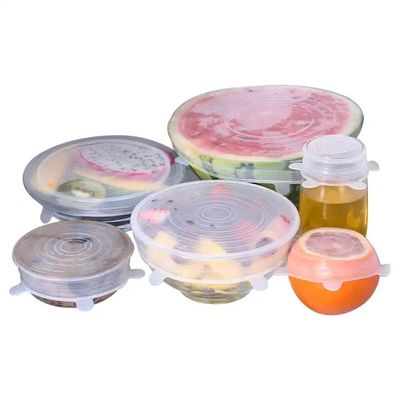 Couvertures protectrices réutilisables de silicone de bout droit inodores pour la nourriture