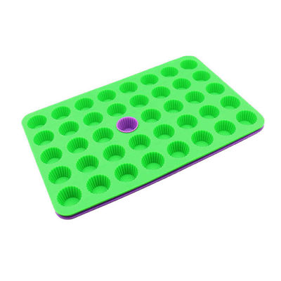 Moule à gâteau en silicone réutilisable résistant à la chaleur 40 cavités antiadhésives