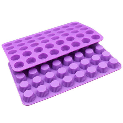 Moule à gâteau en silicone réutilisable résistant à la chaleur 40 cavités antiadhésives