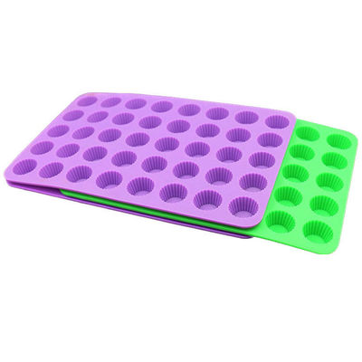 Moule à gâteau en silicone réutilisable résistant à la chaleur 40 cavités antiadhésives