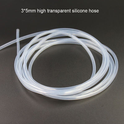 Poids léger blanc inoffensif médical de tube de tuyau de silicone vigoureux