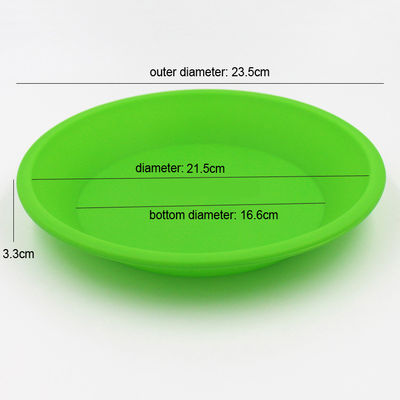 Résistant à la chaleur non toxique de casserole ronde de moule de gâteau de silicone de catégorie comestible