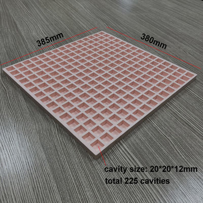 Moule carré portatif de sucrerie de silicone 225 cavités pour le caramel gommeux mâche