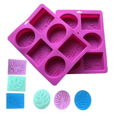 Moule à savon en silicone pratique non toxique résistant à la chaleur 22.5x17x2.8cm